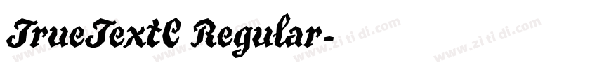 TrueTextC Regular字体转换